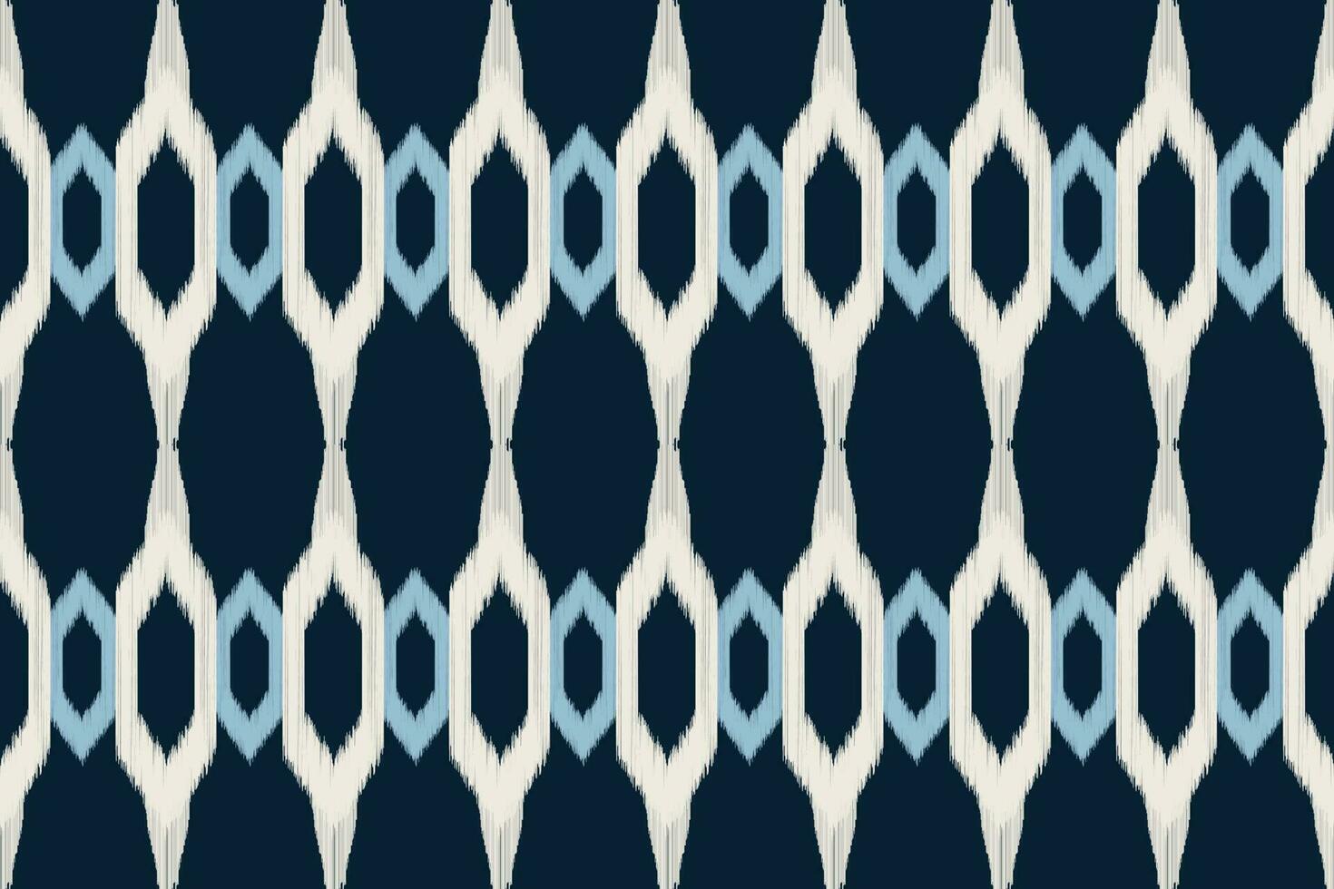 ethnisch Ikat Stoff Muster geometrisch Stil.afrikanisch Ikat Stickerei ethnisch orientalisch Muster Marine Blau Hintergrund. abstrakt,vektor,illustration.für Textur, Kleidung, Schal, Dekoration, Teppich, Seide. vektor