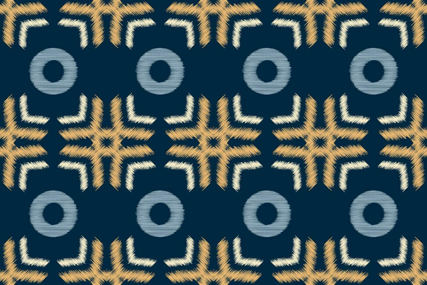 ethnisch Ikat Stoff Muster geometrisch Stil.afrikanisch Ikat Stickerei ethnisch orientalisch Muster Marine Blau Hintergrund. abstrakt,vektor,illustration.für Textur, Kleidung, Schal, Dekoration, Teppich, Seide. vektor