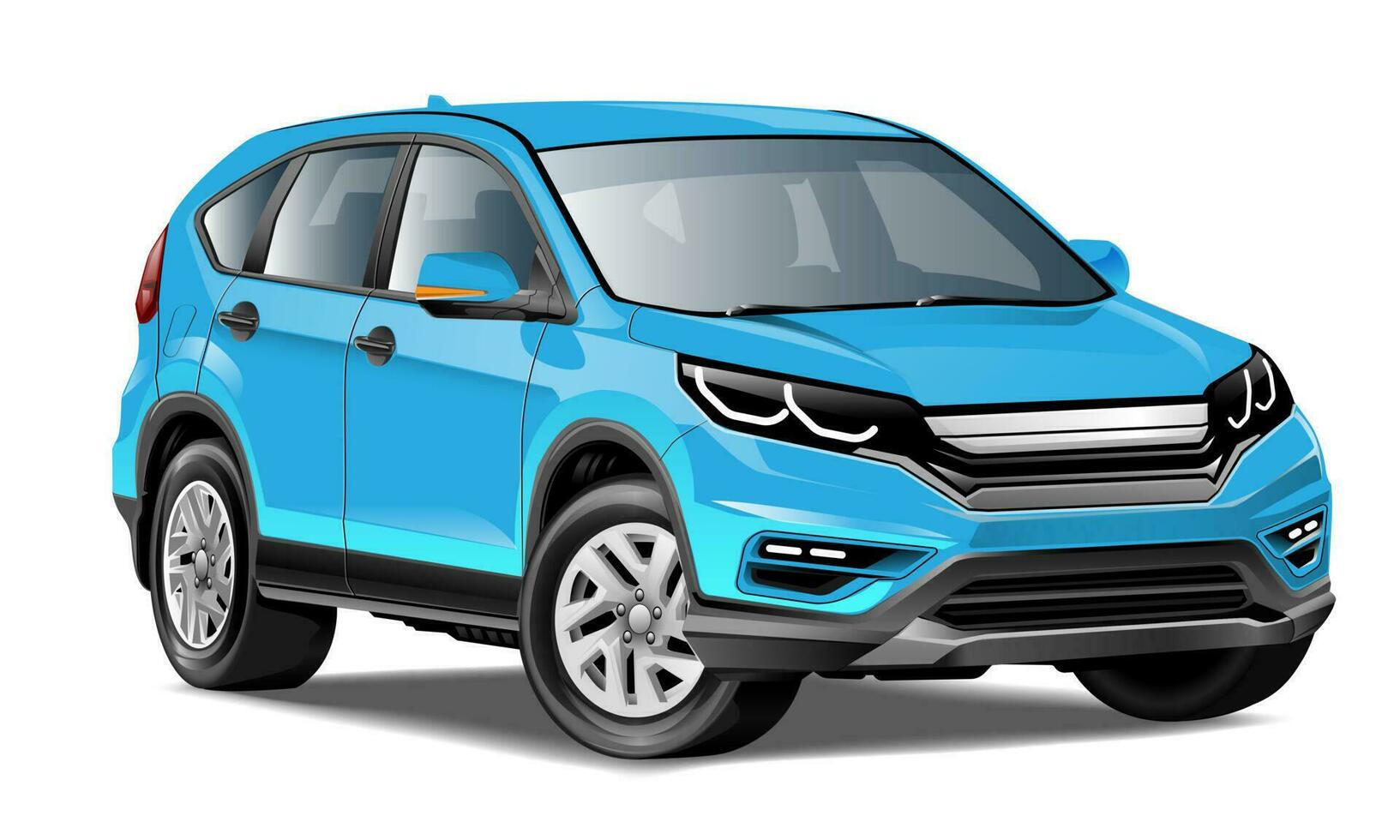 realistisch Blau Auto Sport zwei Ton Luxus Transport Hintergrund Vektor