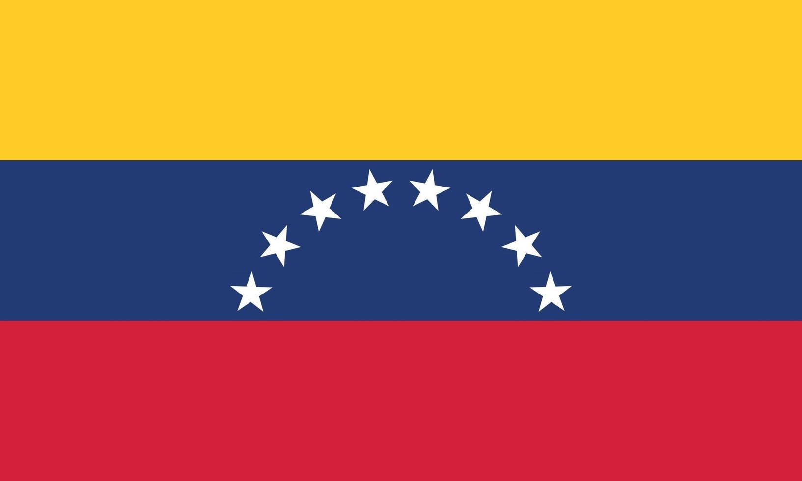 vektor illustration av Venezuela flagga