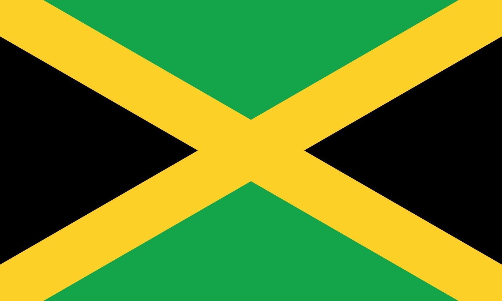 Vektorillustration der Jamaika-Flagge vektor