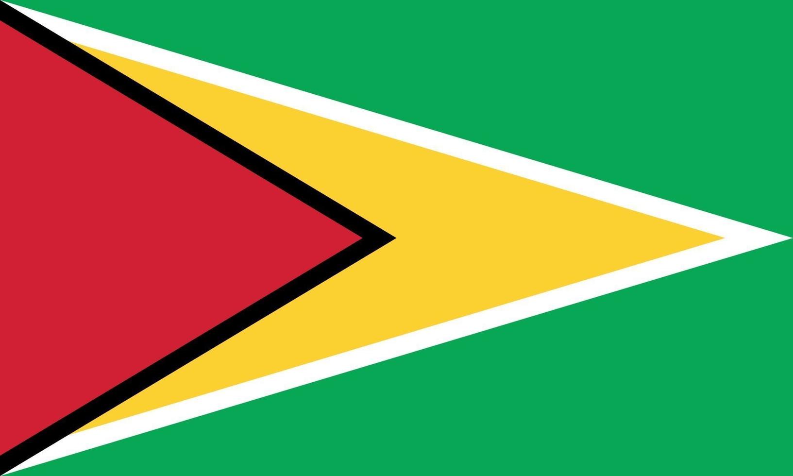 vektor illustration av Guyana flagga