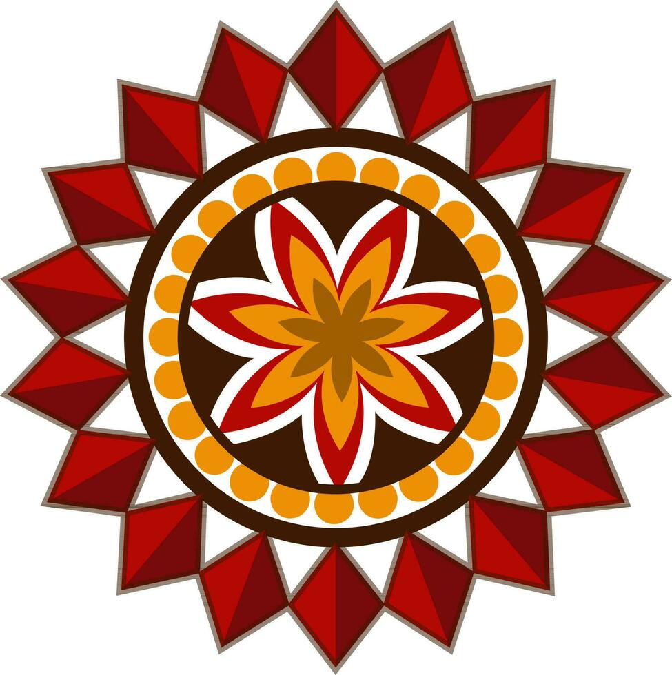 schön Blumen- Design Mandala. vektor