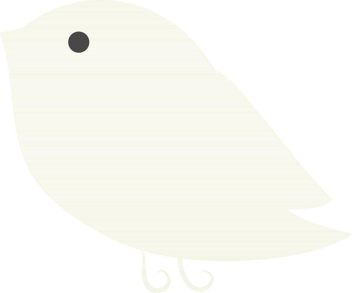 platt stil fågel ikon i vit Färg. vektor