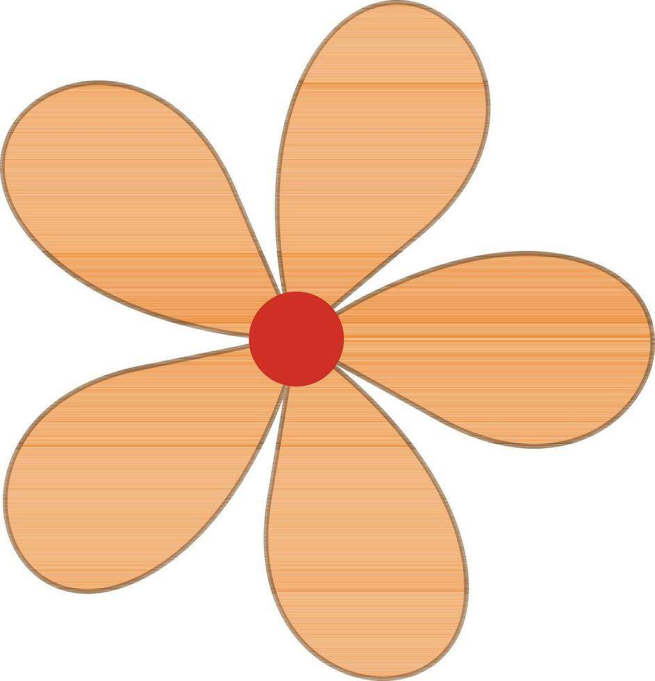 schön Orange Blume Design. vektor