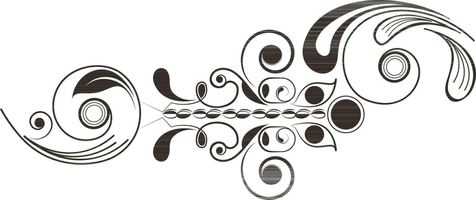 illustration av blommig design. vektor
