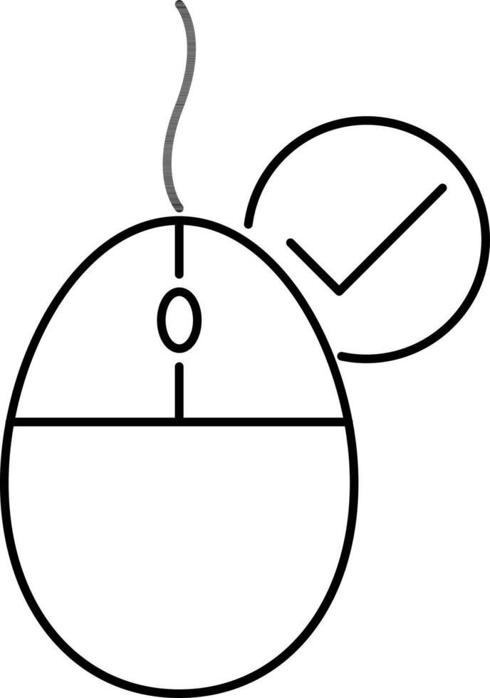 eben Illustration von ein Maus. vektor