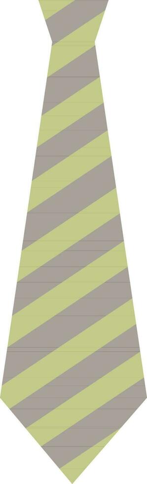 eben Illustration von gestreift Krawatte. vektor
