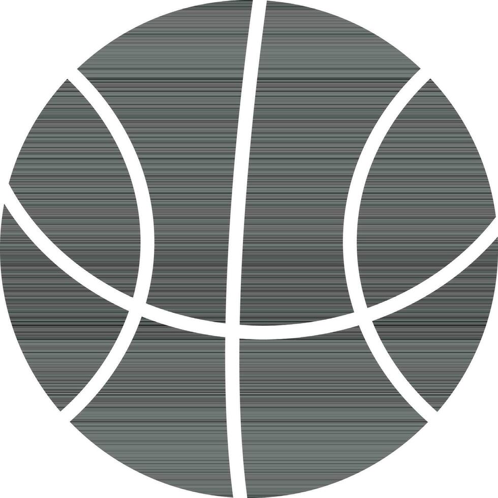 tecken eller symbol av en basketboll. vektor