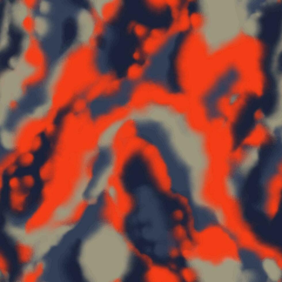abstrakt vattenfärg suddig militär färgrik mönster. kamouflage röd, grå och blå fläckar vektor