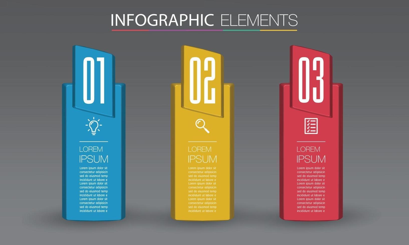 moderne Textfeldvorlage Banner Infografiken vektor