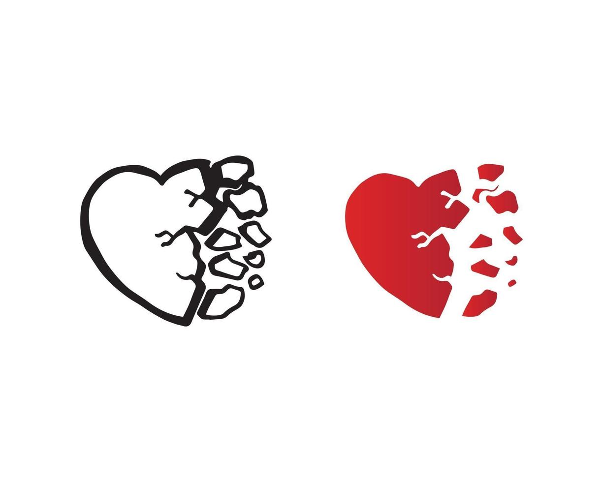 Liebe Logo und Valentinstag Symbole Vektor Vorlage Icons App