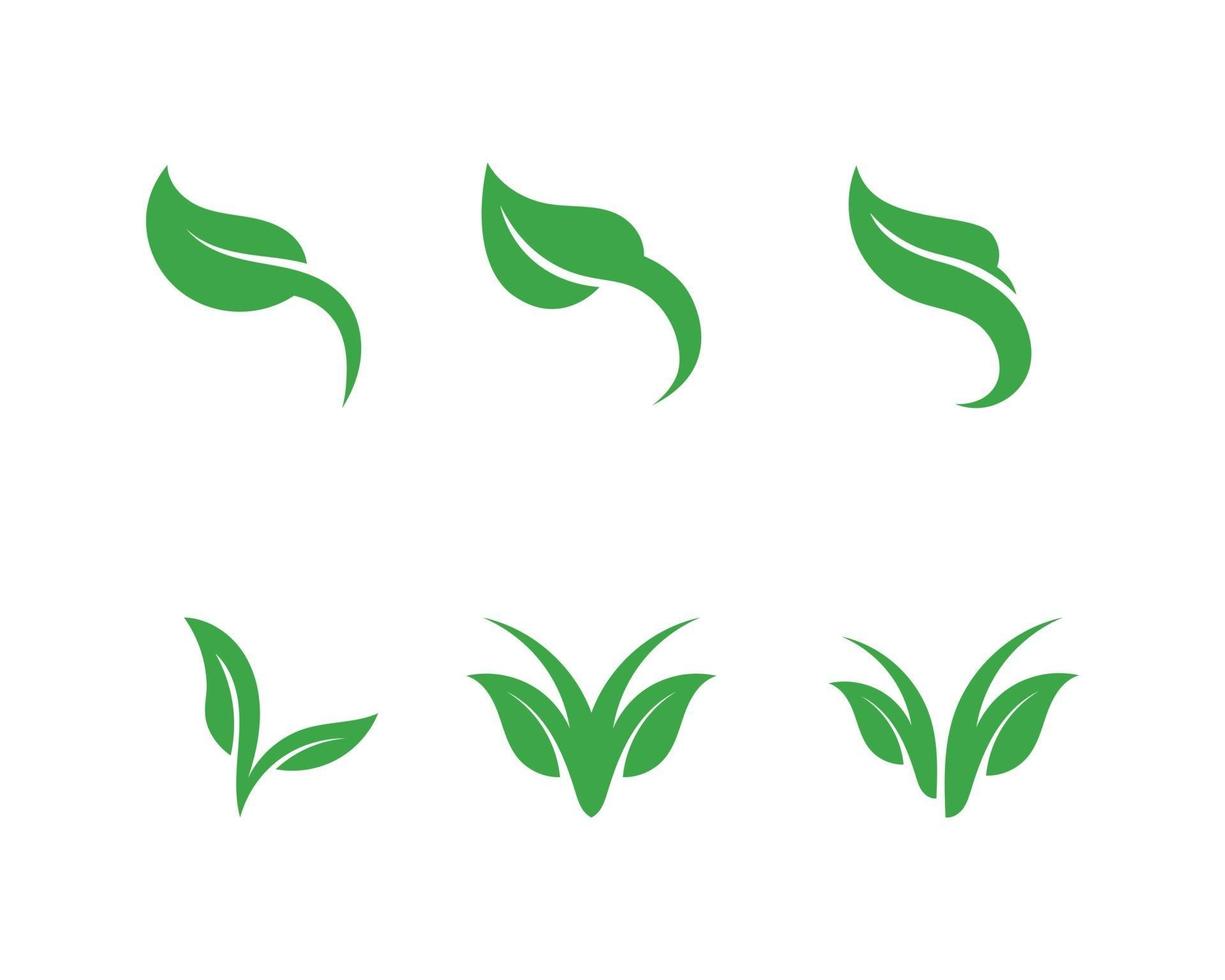 trädblad vektor logo design natur växtlogotyp för naturlogotyp och vektor designikon
