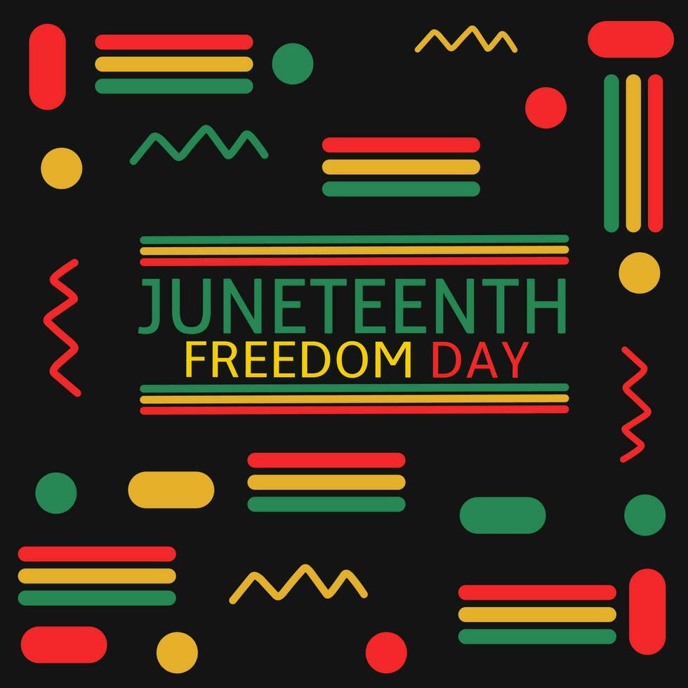 illustration vektor grafisk av baner bakgrund juni frihet dag firande