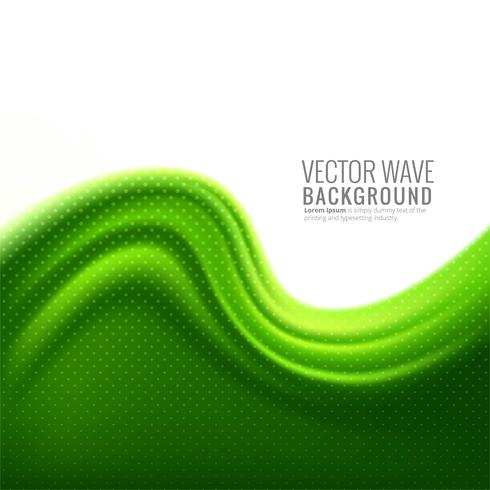 Grüner stilvoller Wellenentwurfsvektor vektor