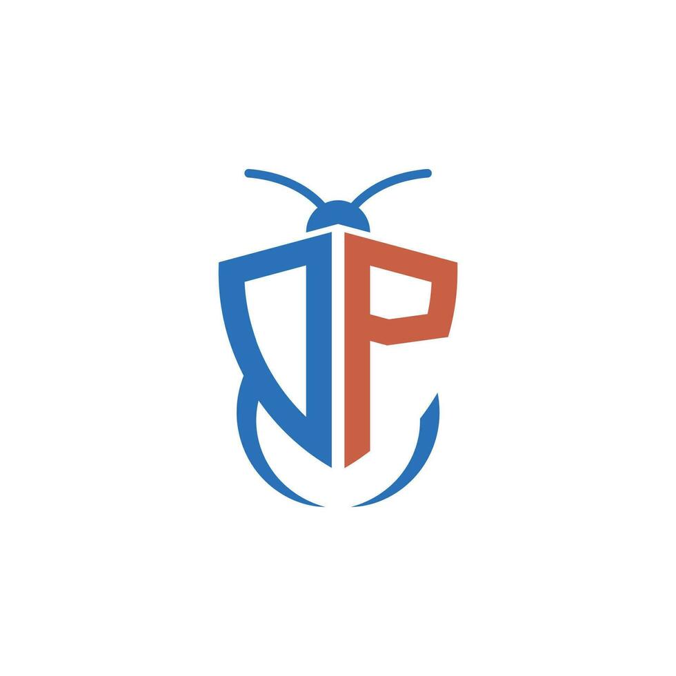Briefe qp Pest Steuerung Logo vektor