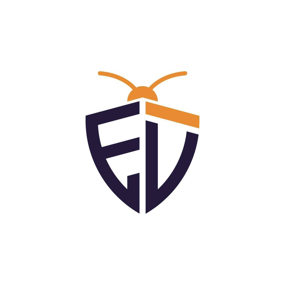 Briefe ev Pest Steuerung Logo vektor