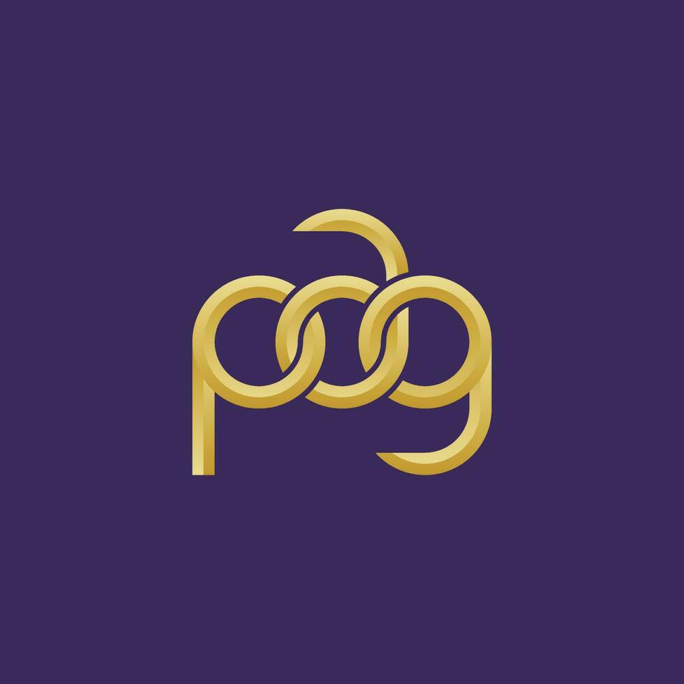 Briefe Seite Monogramm Logo Design vektor