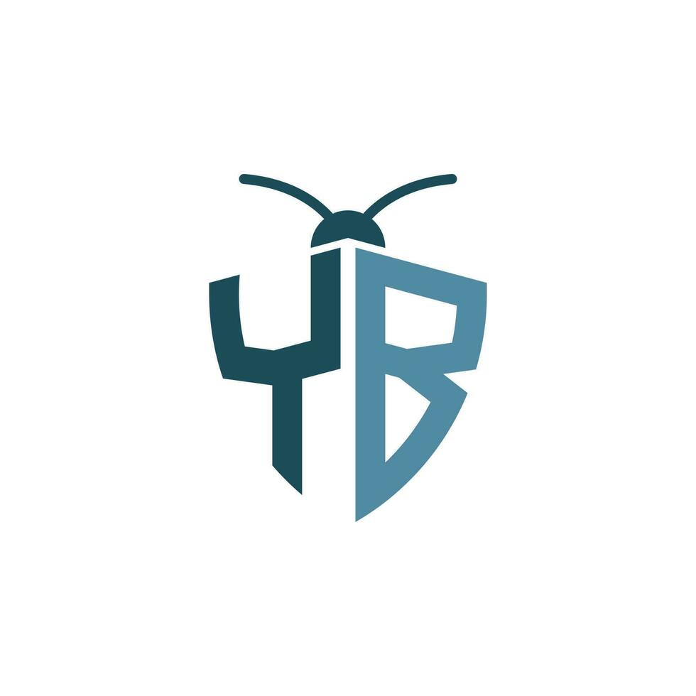 Briefe yb Pest Steuerung Logo vektor