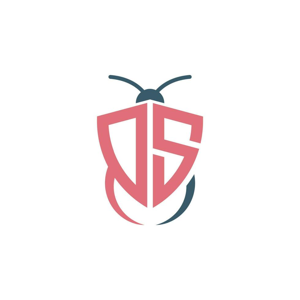 Briefe qs Pest Steuerung Logo vektor