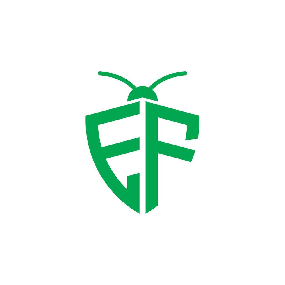 Briefe ef Pest Steuerung Logo vektor