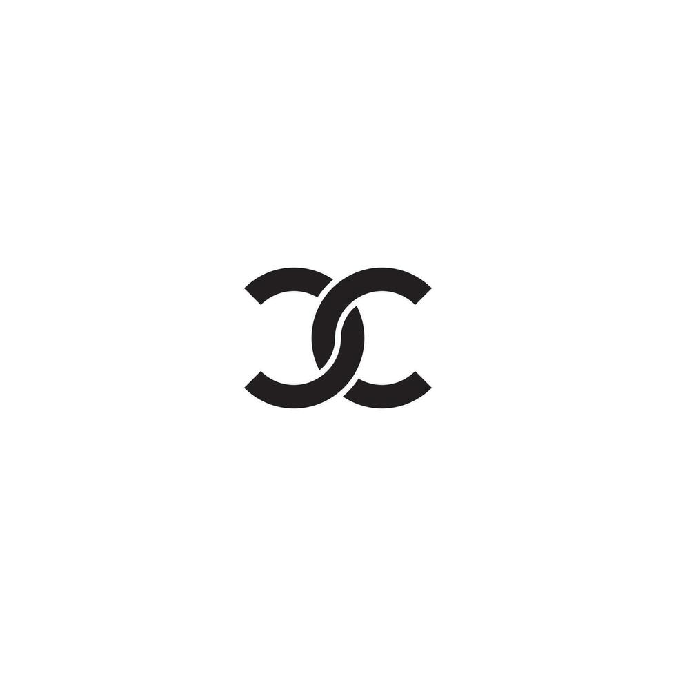 brev cc monogram logotyp design vektor