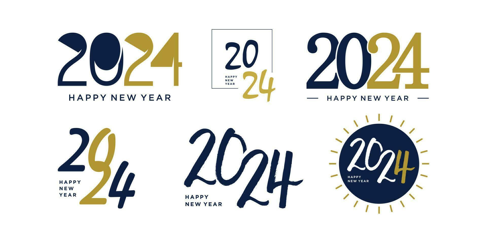 2024 logotyp design vektor med modern stil