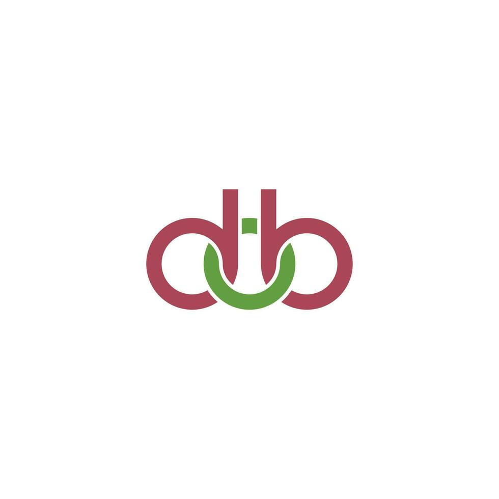 brev dob monogram logotyp design vektor