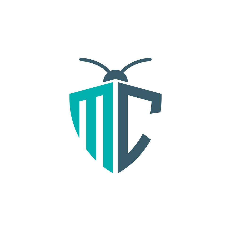 Briefe mc Pest Steuerung Logo vektor
