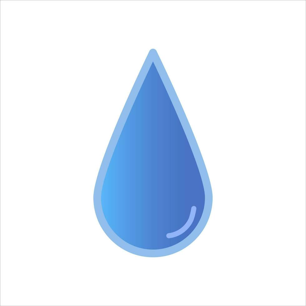 vatten släppa isolerat vektor illustration