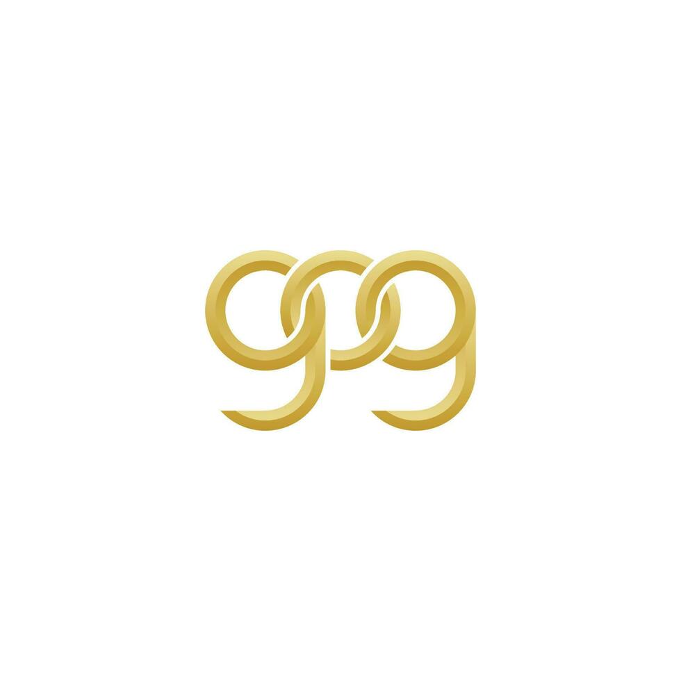 Briefe gog Monogramm Logo Design vektor