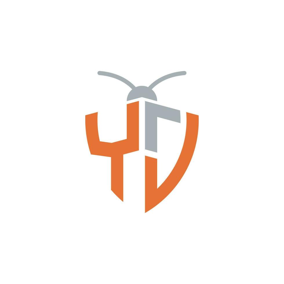 Briefe yja Pest Steuerung Logo vektor