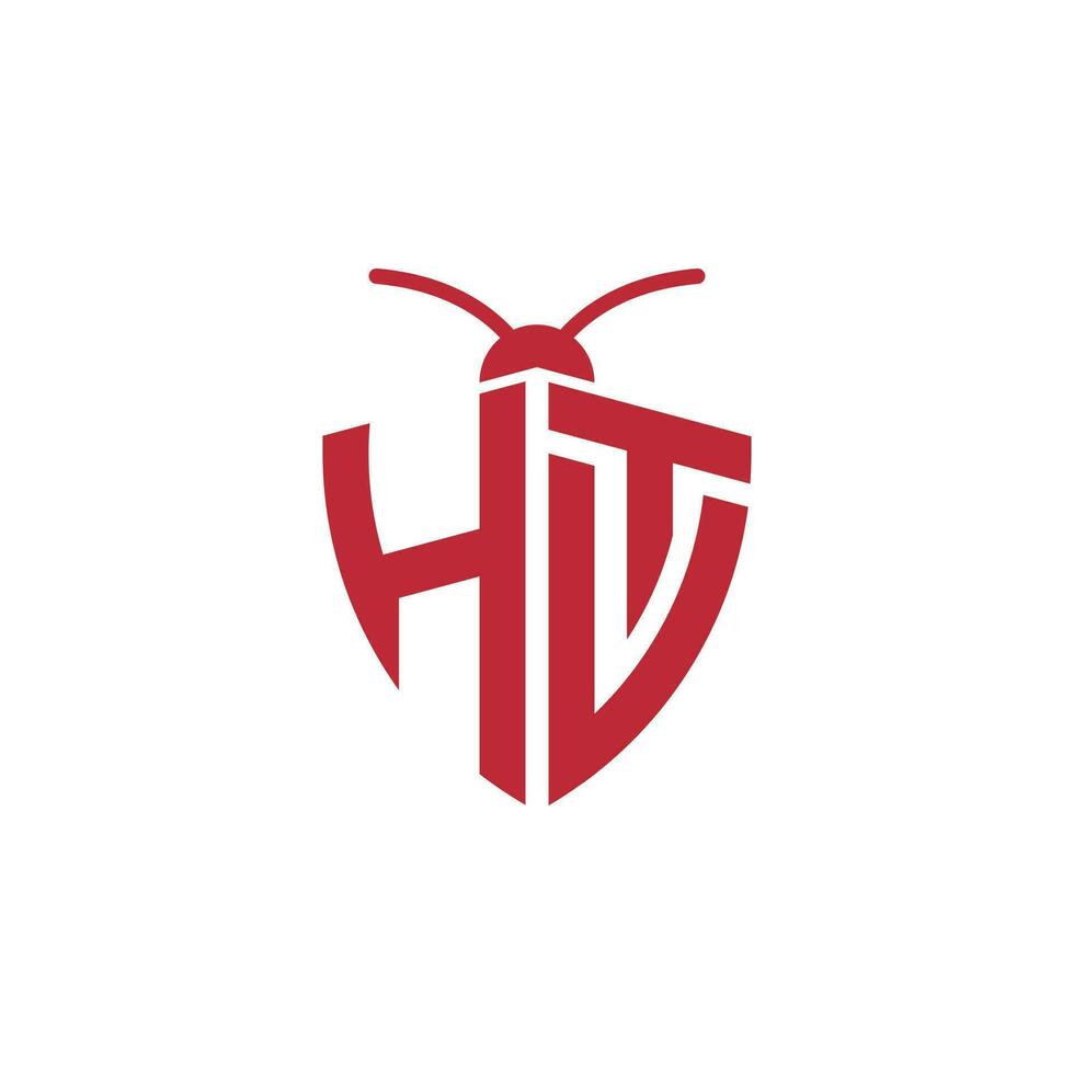 Briefe htv hvt Pest Steuerung Logo vektor