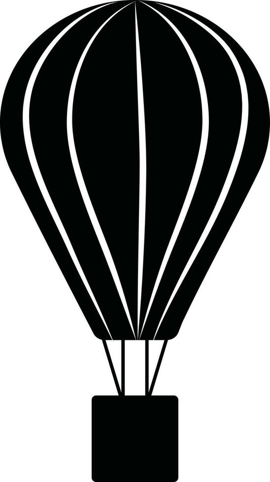 illustration av svart och vit stil av fallskärm ikon. vektor