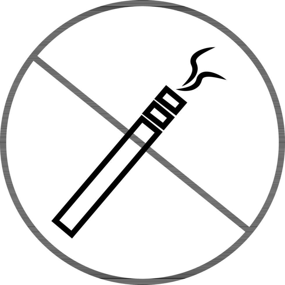 rökning cigarett ikon. tecken eller symbol. vektor