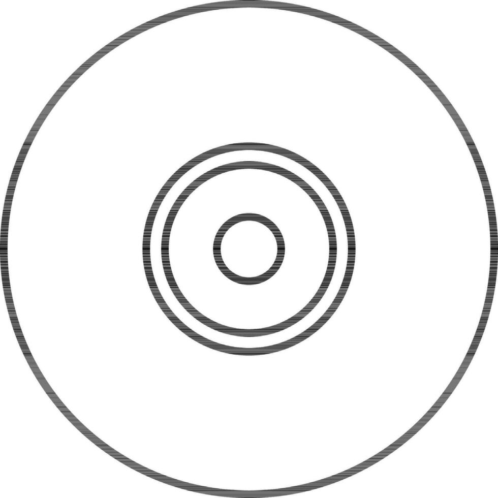 isolerat ikon av kompakt disk CD. vektor