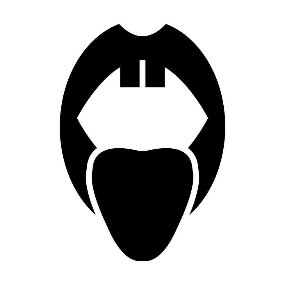 Oral Glyphe Symbol Design vektor