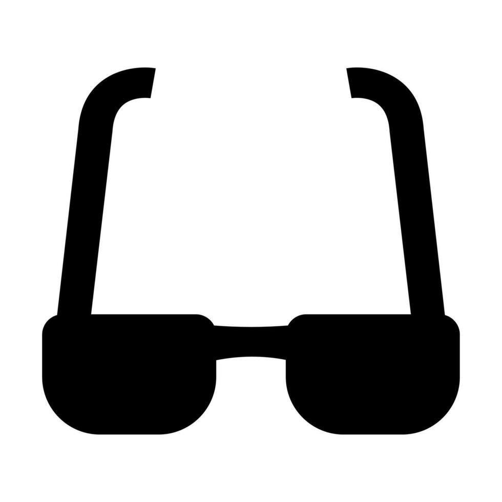 Brille Glyphe Symbol Design vektor