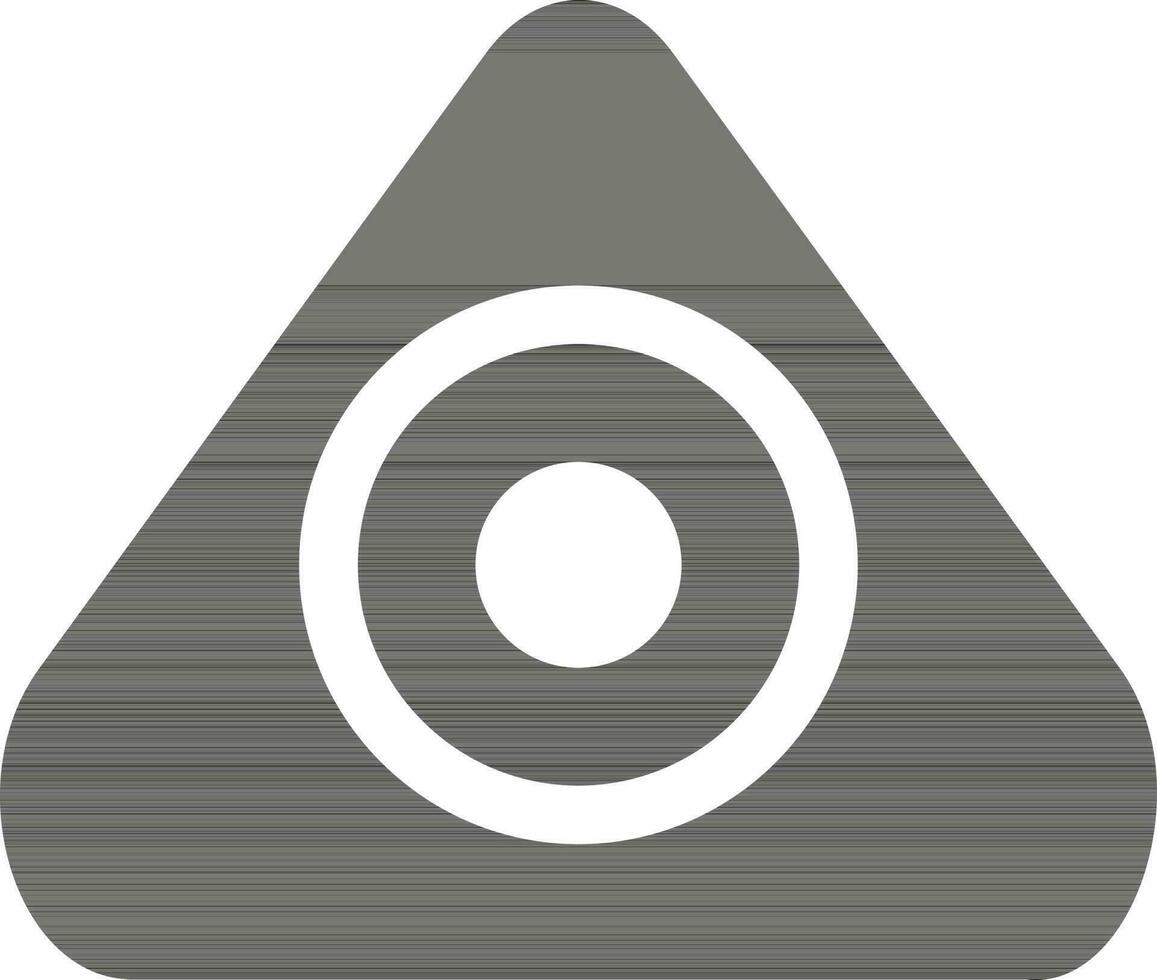 Illustration von ein schwarz Dreieck Schneider Kreide. vektor