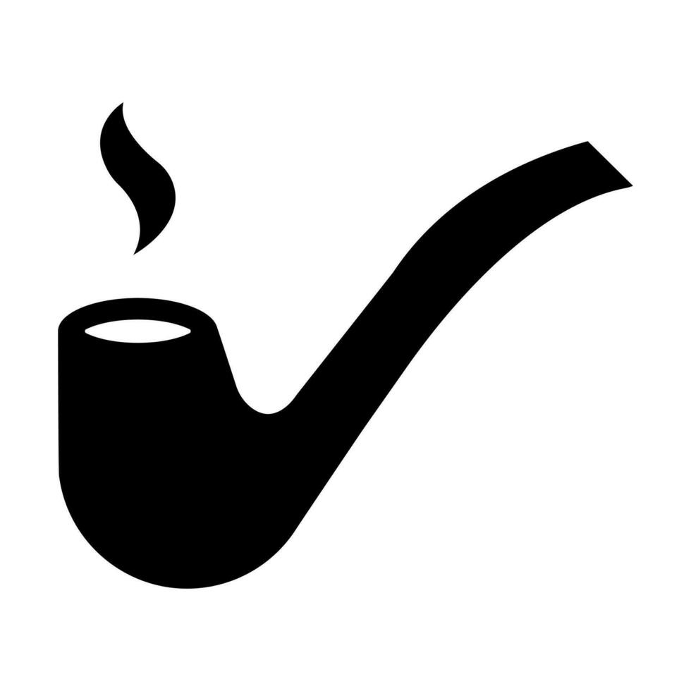 Rauchen Rohr Glyphe Symbol Design vektor