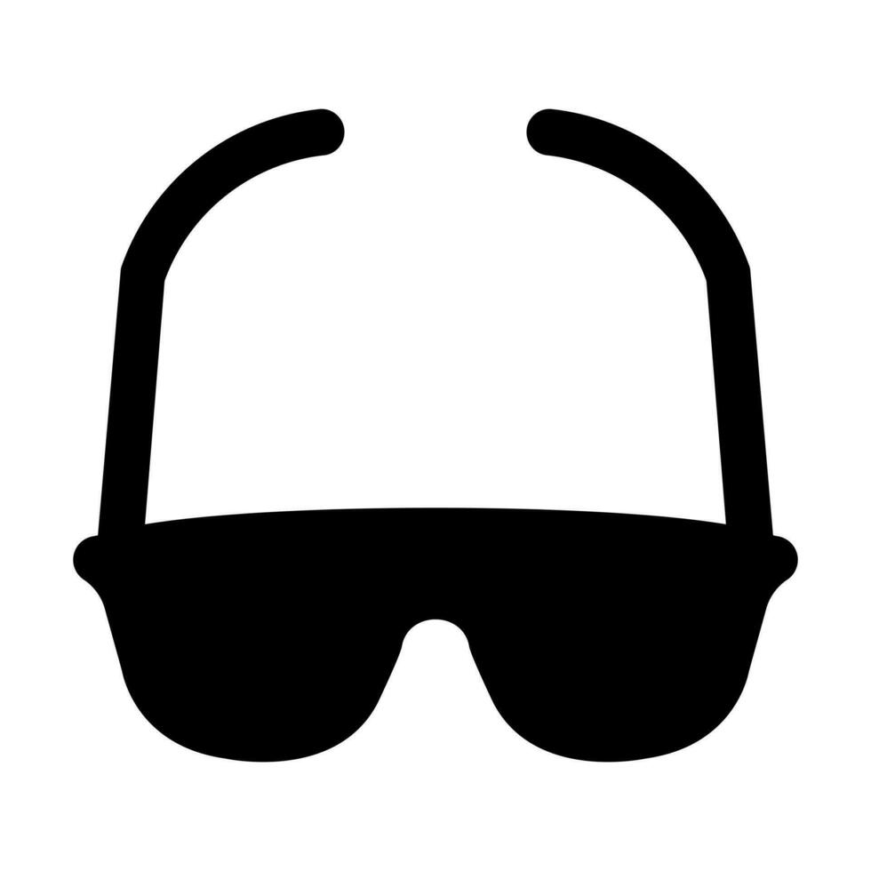 solglasögon glyf ikon design vektor