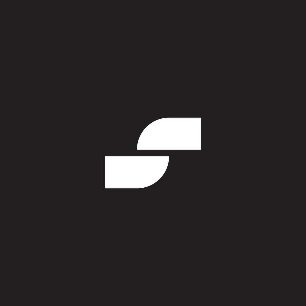 brev s monogram logotyp design vektor