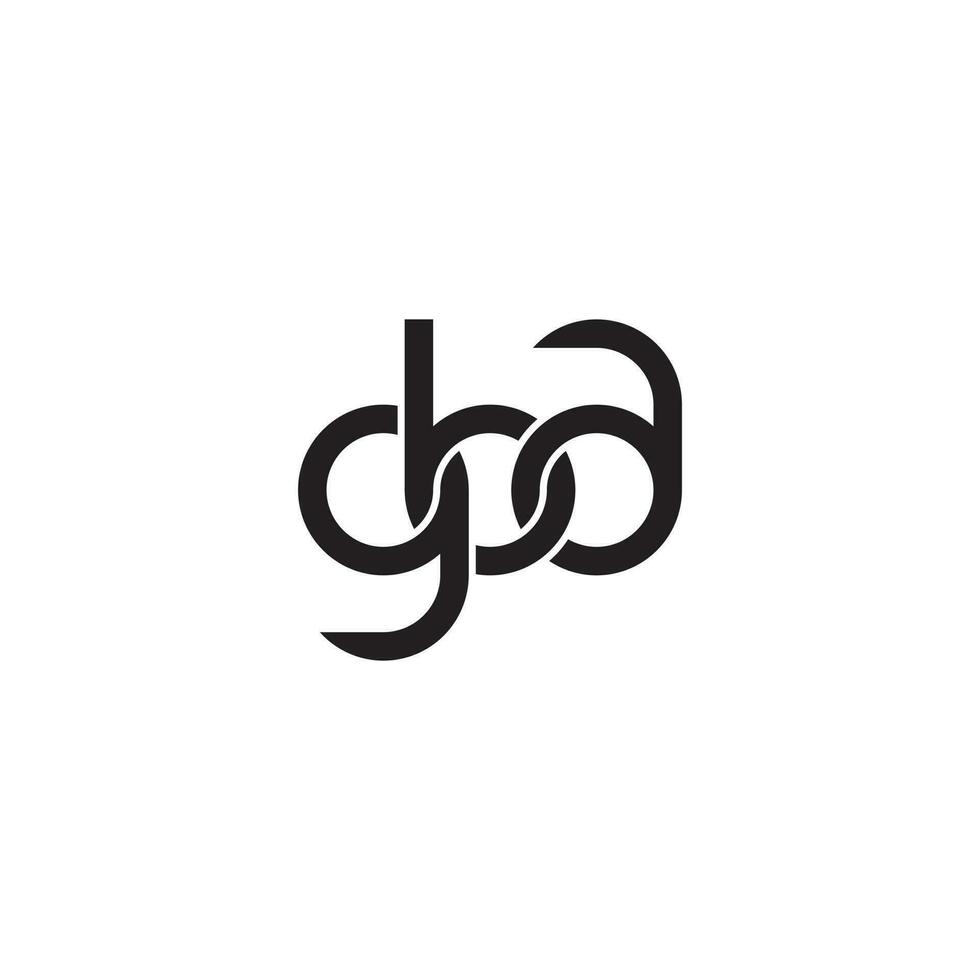 brev gba monogram logotyp design vektor