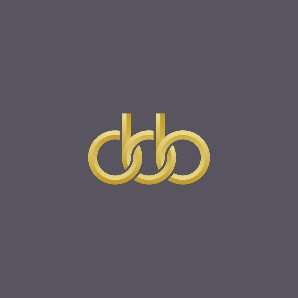 brev obb monogram logotyp design vektor