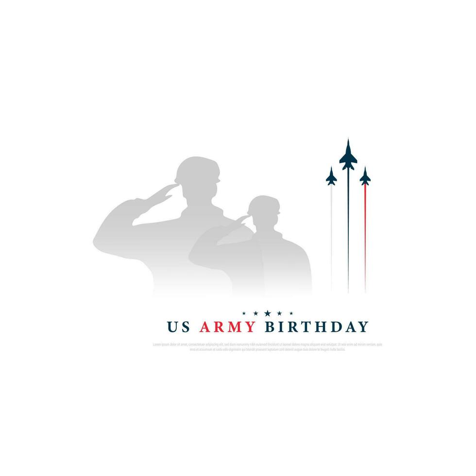 oss. armén födelsedag, vektor illustration