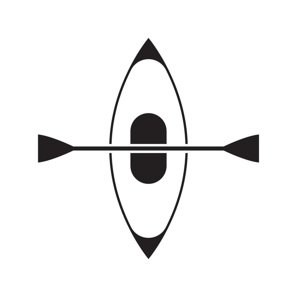 kajakpaddling vektor ikon