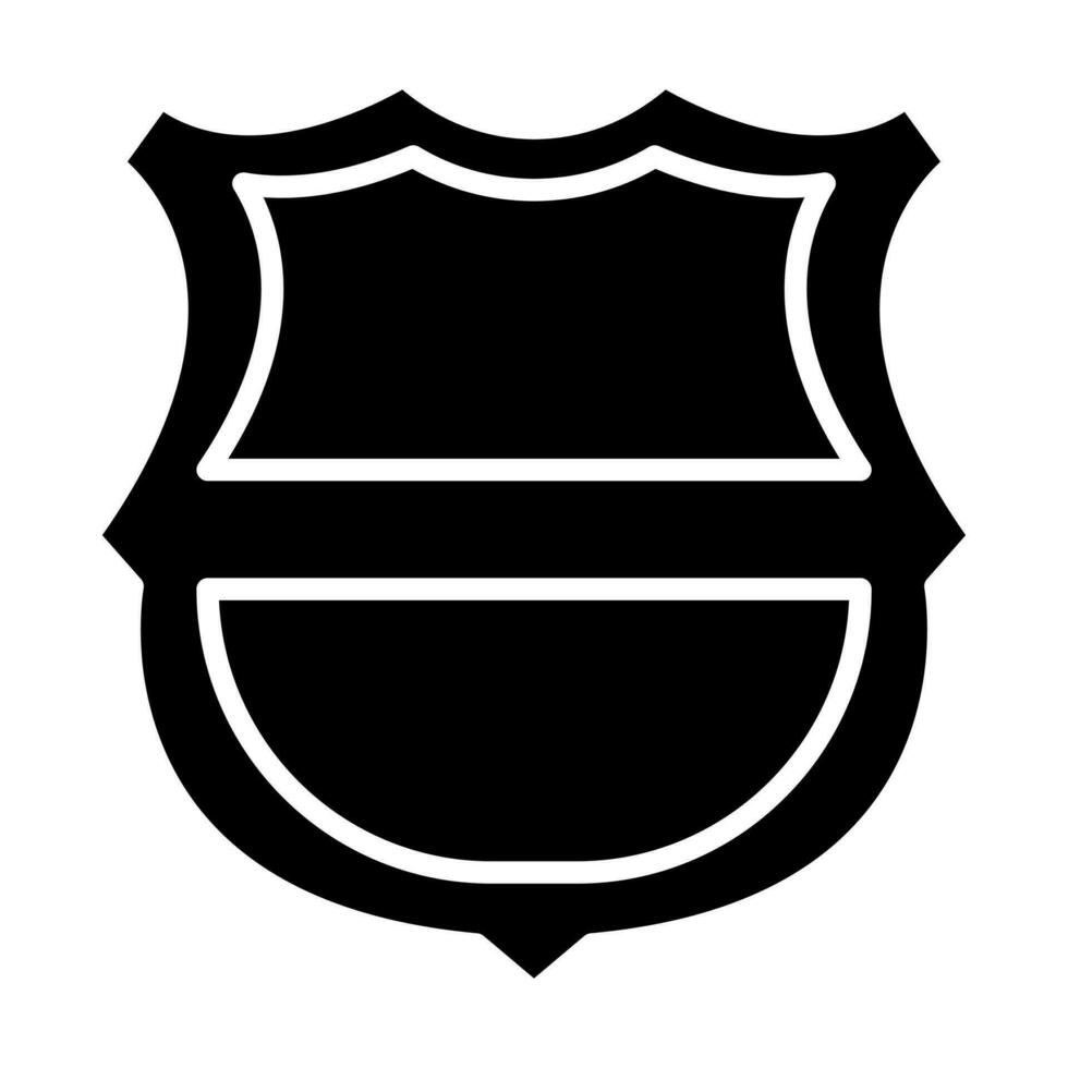 Fußball Abzeichen Glyphe Symbol Design vektor