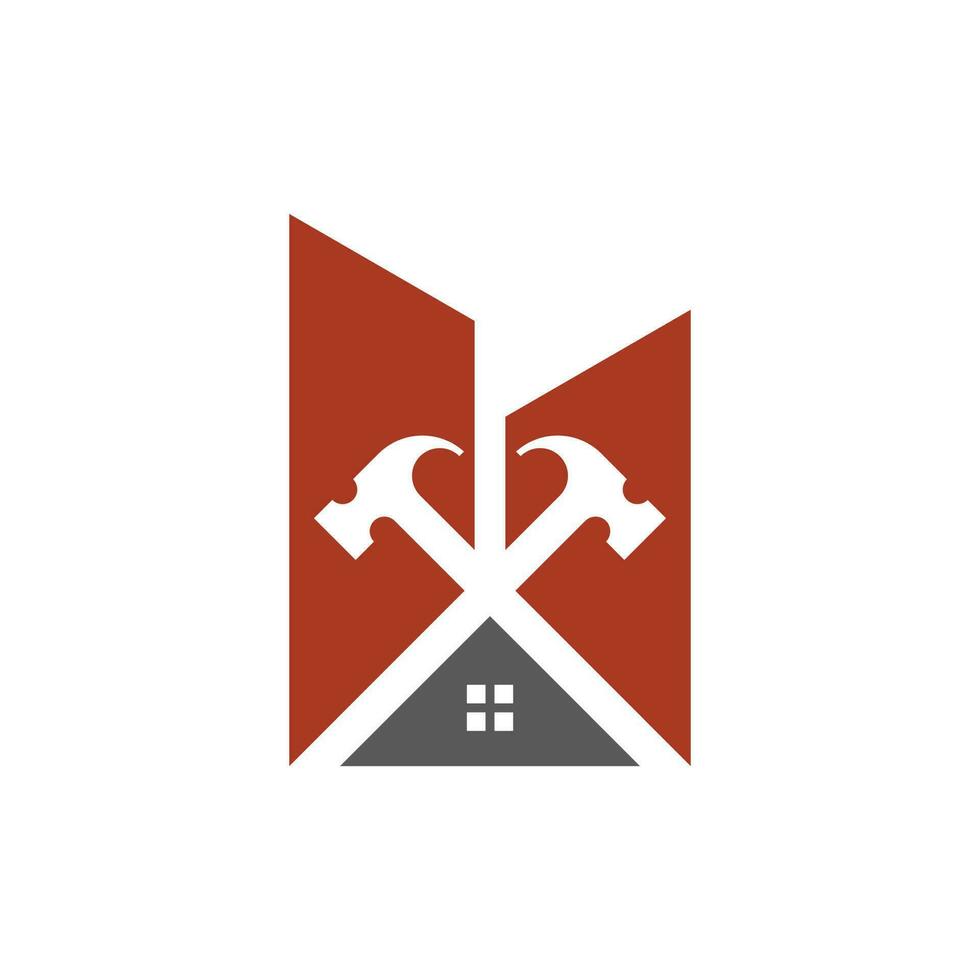 Zuhause bauen echt Nachlass Logo Design Vektor
