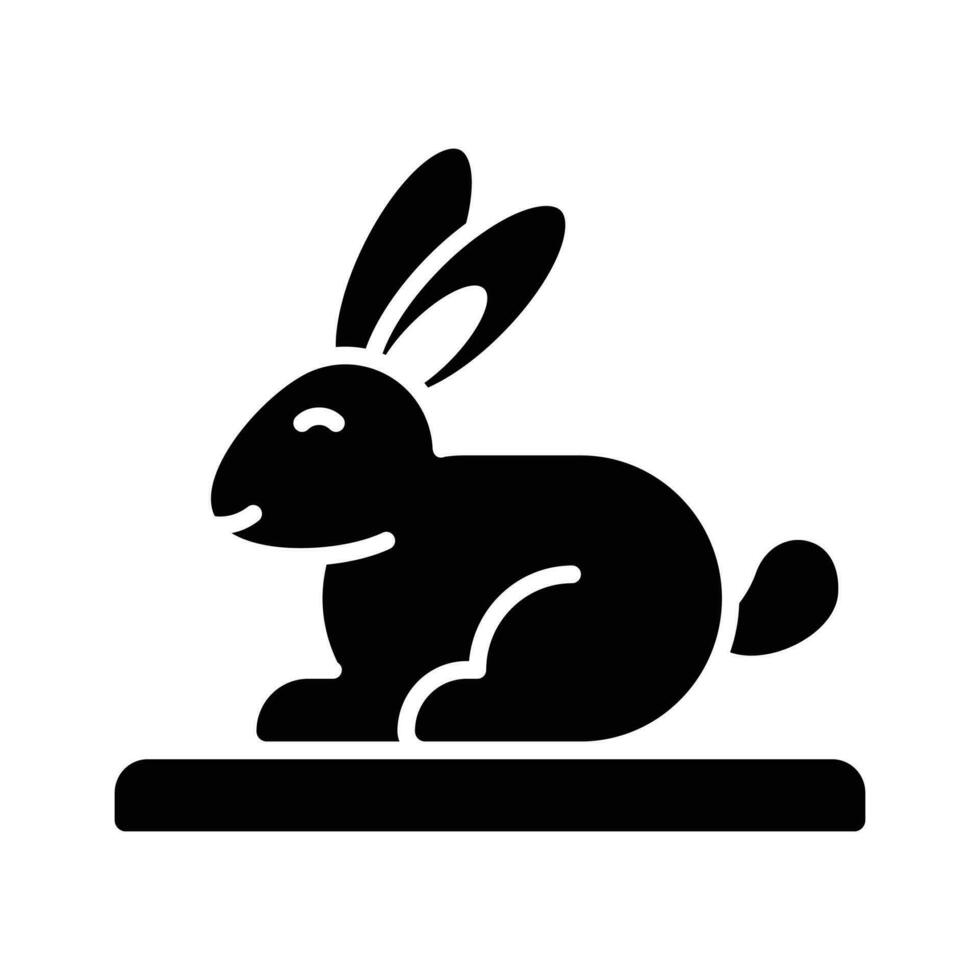 Gut entworfen Symbol von Kaninchen, Konzept Symbol von Haustier Tier im modisch Stil vektor