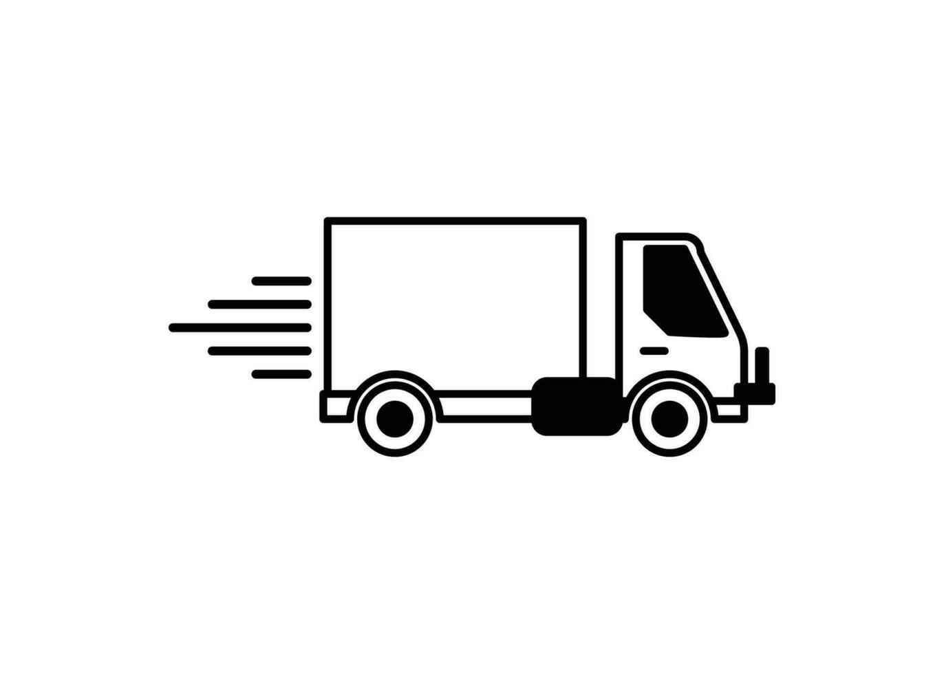 LKW Symbol Design Vorlage isoliert Illustration vektor